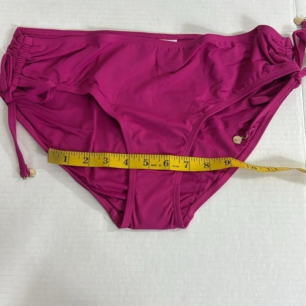 Anne Cole Women's XL Alex Bikini Bottom Berry Pink Ruched Sides NWT‎